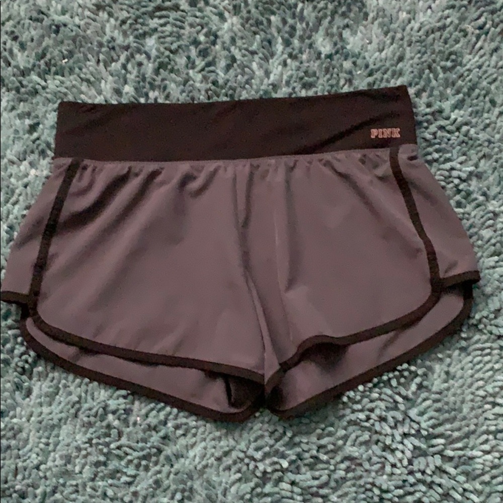 Pink running shorts